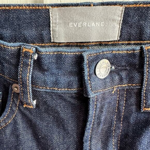 Everlane High Rise Skinny Jean Dark Wash - Picture 5 of 9